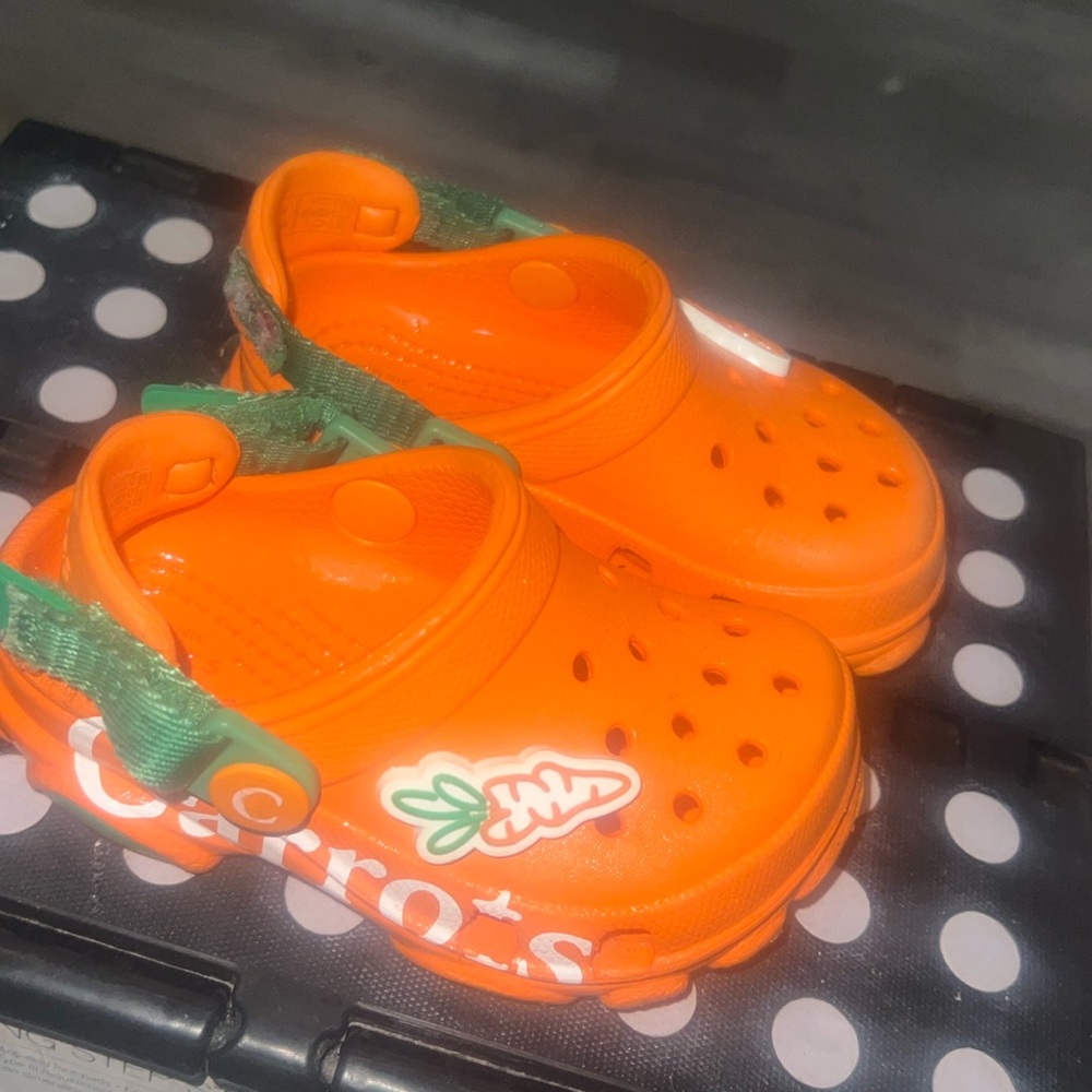 Super cute orange  carrot crocs